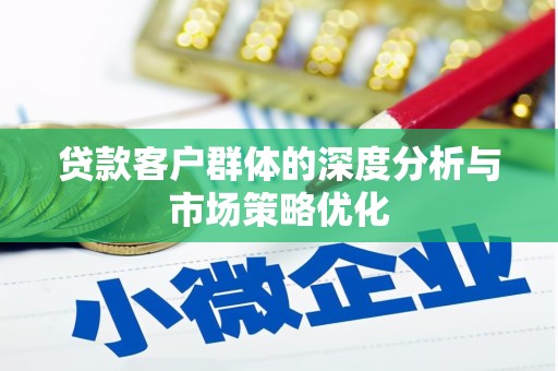 隆安贷款客户群体的深度分析与市场策略优化