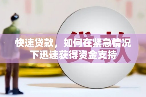 隆安快速贷款，如何在紧急情况下迅速获得资金支持