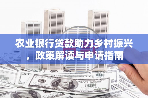 隆安农业银行贷款助力乡村振兴，政策解读与申请指南