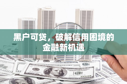 隆安黑户可贷，破解信用困境的金融新机遇