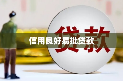 隆安信用良好易批贷款